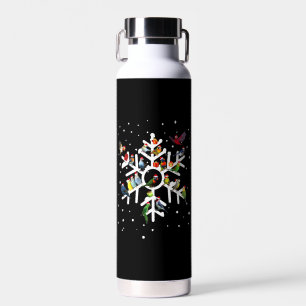 Bird Art Christmas Bird Lover T Shirt Water Bottle