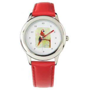 Bird Art Colourful Macaw Parrot Watch
