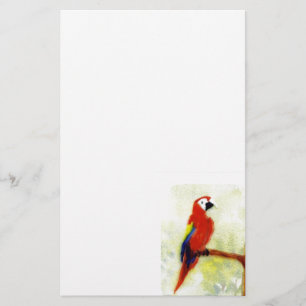 Bird Art Colourful Parrot Stationery