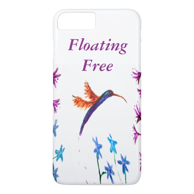 Bird Art Floral Hummingbird Case-Mate iPhone Case (Back)