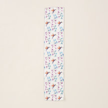 Bird Art Floral Hummingbirds