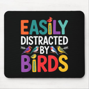 Bird Art For Men Women Kid Bird Watching Birding B Mouse Mat