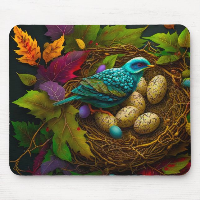 Bird Art Mouse Mat (Front)