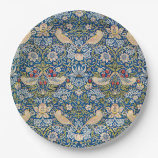 Bird Art Nouveau Design Paper Plate