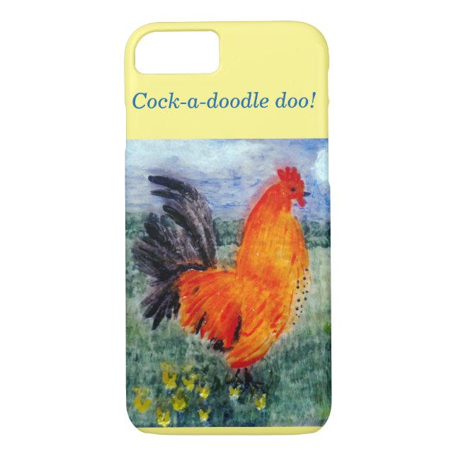Bird Art Rooster Chicken Case-Mate iPhone Case (Back)