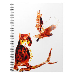 Bird Art Tawny Owls Notebook