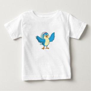 Bird as Bride with Veil Baby T-Shirt