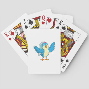 Bird as Bride with Veil Playing Cards