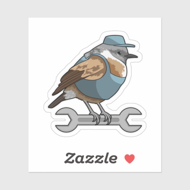 Bird as Carftsman with Wrench (Sheet)