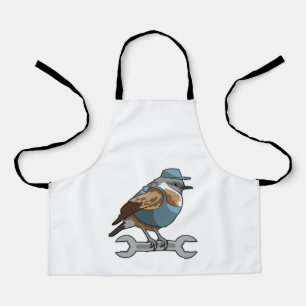 Bird as Carftsman with Wrench Apron