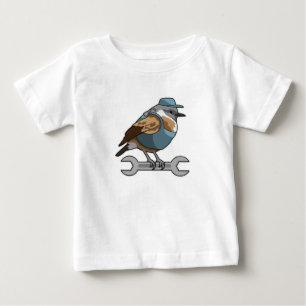 Bird as Carftsman with Wrench Baby T-Shirt
