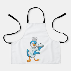Bird as Cook with Platter Apron