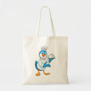 Bird as Cook with Platter Tote Bag