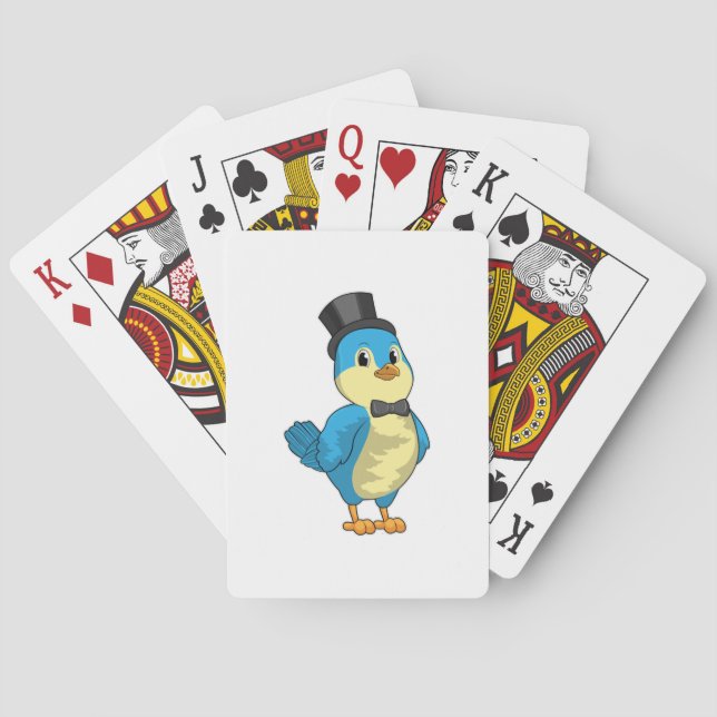 Bird as Groom with Ribbon Playing Cards (Back)