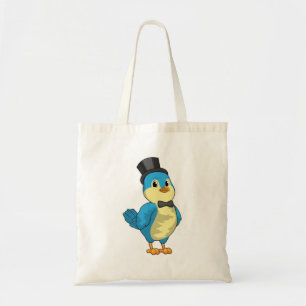 Bird as Groom with Ribbon Tote Bag