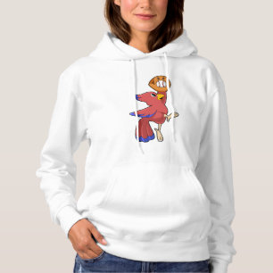 Bird at Baseball with Baseball glove Hoodie