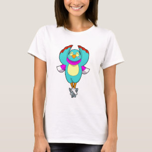 Bird at Ice skating with Ice skates.PNG T-Shirt