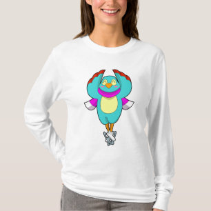 Bird at Ice skating with Ice skates.PNG T-Shirt