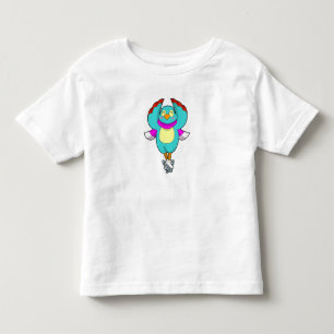 Bird at Ice skating with Ice skates.PNG Toddler T-Shirt