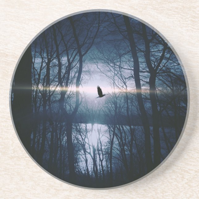 Bird at moonlight coaster (Front)