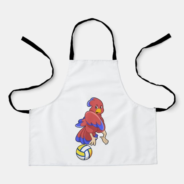 Bird at Volleyball Sports Apron (Front)