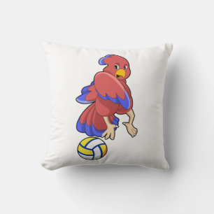 Bird at Volleyball Sports Cushion