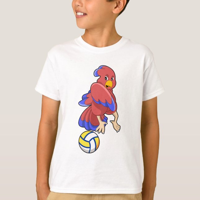 Bird at Volleyball Sports T-Shirt (Front)