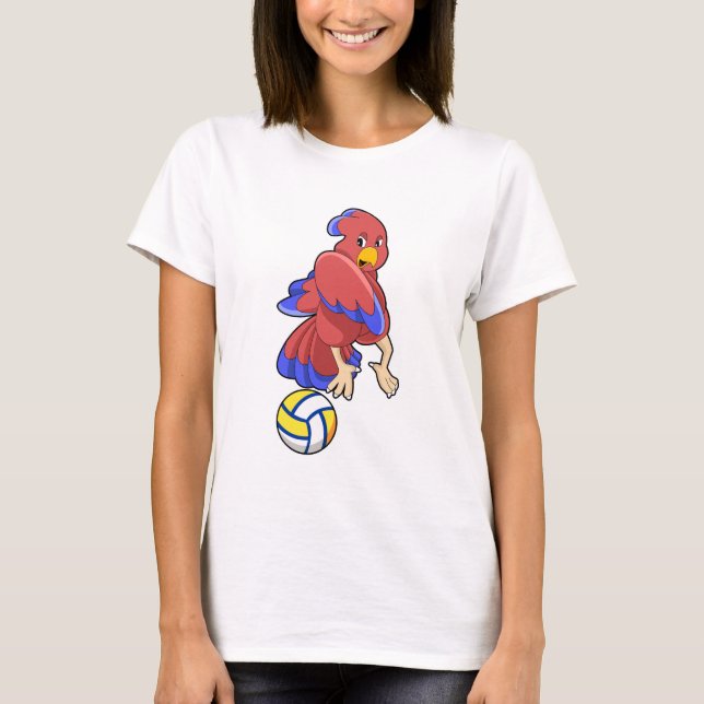 Bird at Volleyball Sports T-Shirt (Front)