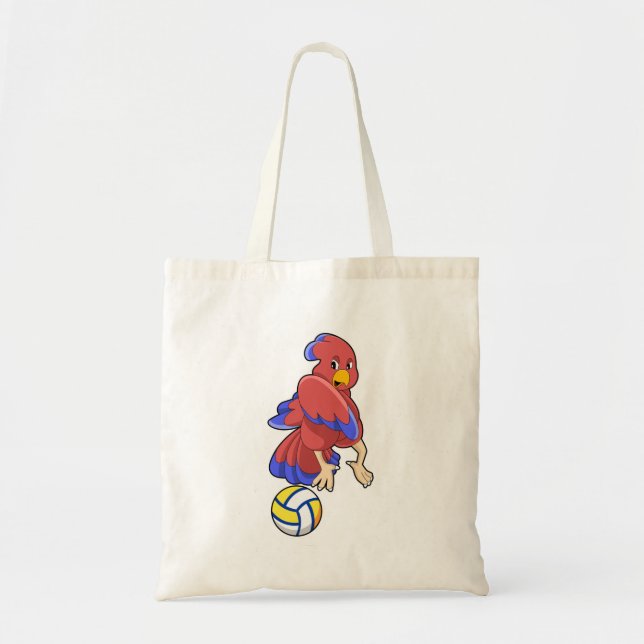 Bird at Volleyball Sports Tote Bag (Front)