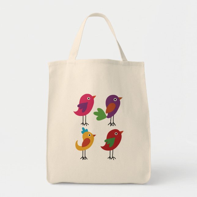 Bird Baby Chicks Tote Bag (Front)