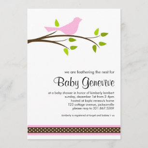 Bird Baby Shower Invitation