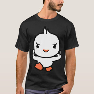 Bird Bad Middle Finger Show Evil Boy Insult Funny T-Shirt
