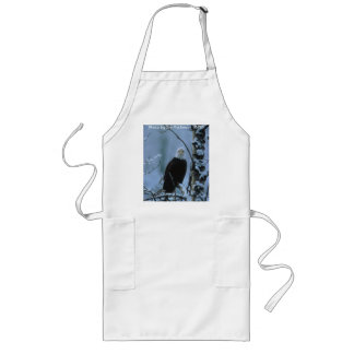 Bird / Bald Eagle in winter snow Long Apron