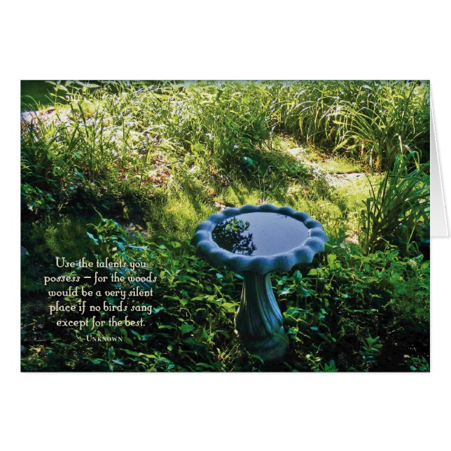 Bird bath (Front Horizontal)