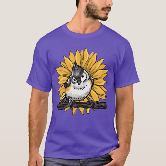 Bird Bird Watching Bird Illustration Animal Lovers T-Shirt (Front)