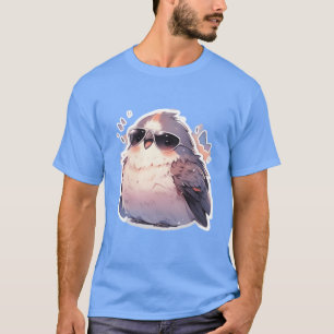 Bird Birds Funny Animals Forest Creatures Animal v T-Shirt