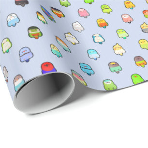 Bird Blobs Wrapping Paper