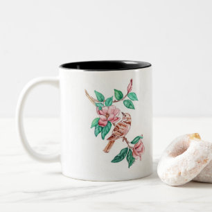 Bird Blossoms on a Coffee Mug