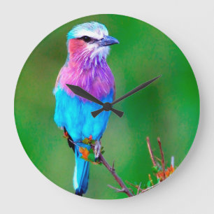 Bird blue_iphone large clock