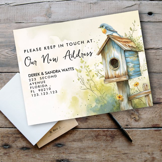 Bird Boxes “We’ve Moved” Postcard – New Address  (Creator Uploaded)