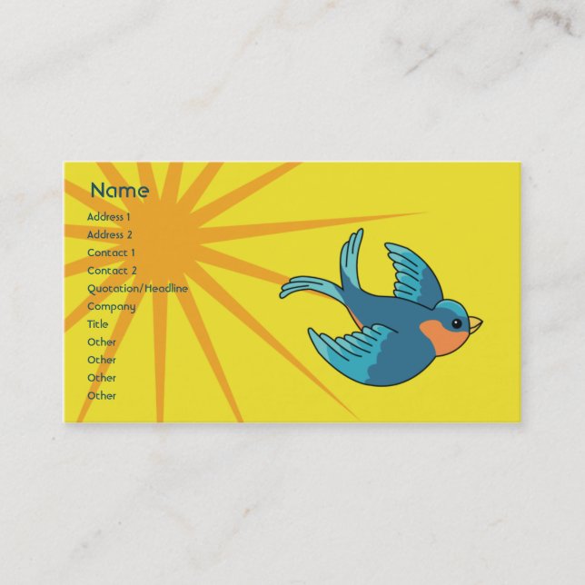 Bird - Business Card (Front)