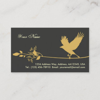 Bird Business Card (Brown)