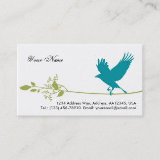 Bird Business Card (White)