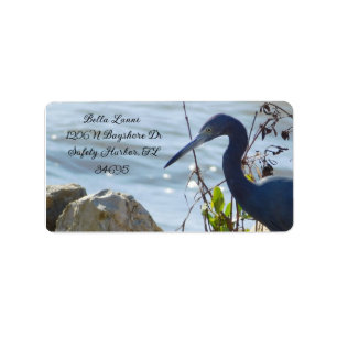 Bird By the Bay Little Blue Heron Safety Harbour Label