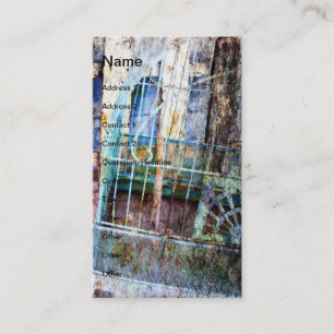 Bird Cage Grunge Business Card