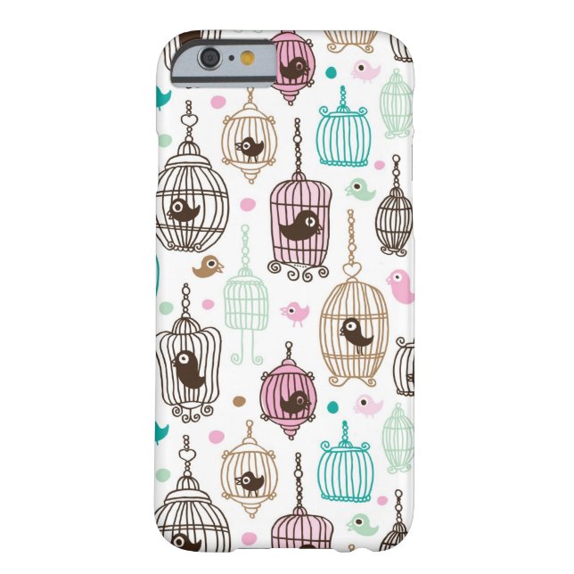 bird cage love kids background pattern Case-Mate iPhone case (Back)