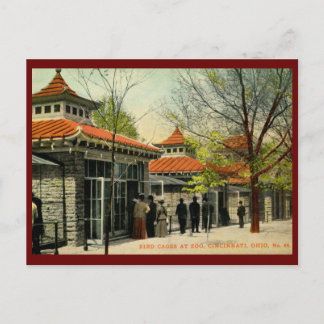 Bird Cages at Zoo, Cincinnati, OH Vintage Postcard