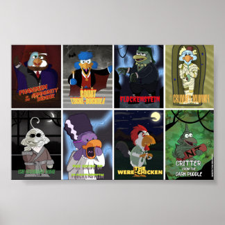 Bird Call x Classic Monsters - Full Set Poster