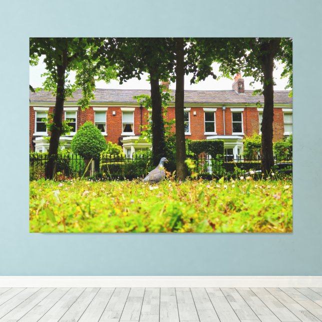 Bird Canvas Print (Insitu(Wood Floor))