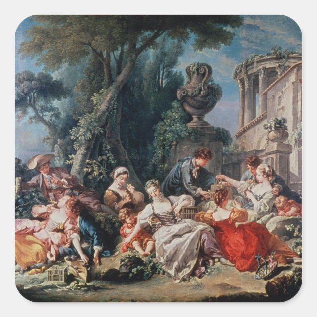 Bird Catchers Square Sticker (Front)